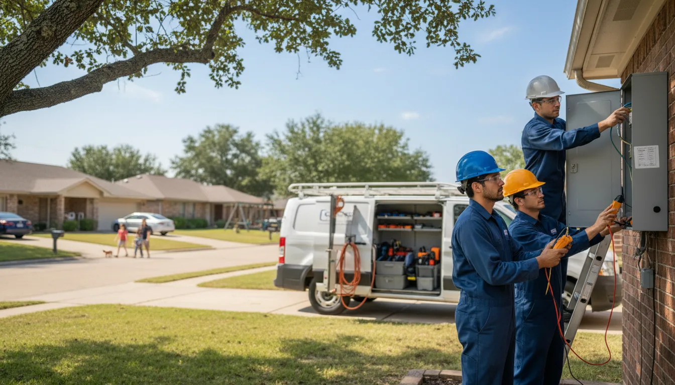 Certified electrician providing emergency electrical services in Coal Hill, AR